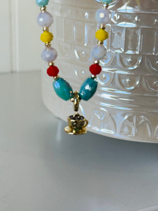 Pulsera ajustable charm taza para café